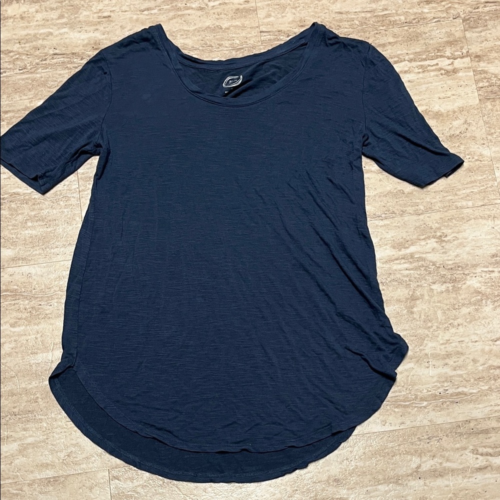 Maurices Navy Blue Short Sleeve tunic